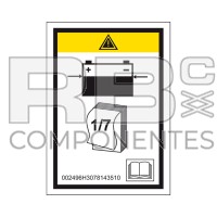 AUFKLEBER BATTERIEKONTROLLE - ELEKTRISCHE SCHEREN