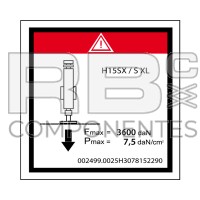 MAX. STABILISIERUNGSKRAFT, NENNLAST H15SX