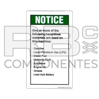 AUFKLEBER KOMPATBEL REF GE 28164 116C ENGLISCH