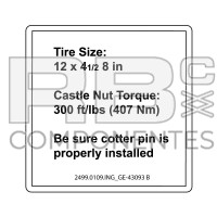 AUFKLEBER KOMPATIBEL REF. GE 43093 B