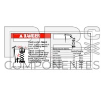 AUFKLEBER KOMPATIBEL REF GE-43696 ENGLISCH
