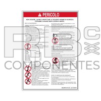AUFKLEBER KOMPATIBEL REF GE 43091 ITALIENISCH