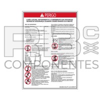 AUFKLEBER KOMPATIBEL REF GE 43091 PORTUGIESISCH