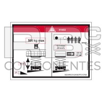AUFKLEBER STOCKWERKSHÖHE+LAST HL-18 SX