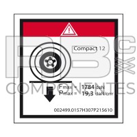 AUFKLEBER BELASTUNG AUF 1 RAD HL-COMP 12