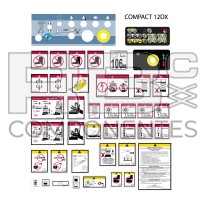 AUFKLEBER.WARNUNG+GEFAHR KIT CM-12DX