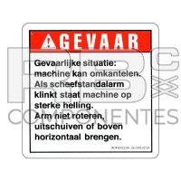 AUFKLEBER KOMPATIBEL REF GE 33952 B HOLLÄNDISCH