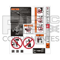 SET AUFKLEBER FÜR GABELSTAPLER LINDE