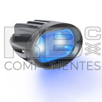 LED SICHERHEITSLEUCHTE BLAU 2X5W-IP67-10V-80V