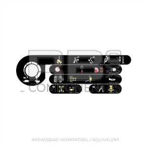 AUFKLEBERSET FUNKTION SUP - 450AJ SII- 400 S - 460SJ - 460SJ -