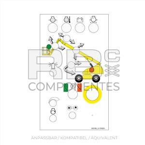 AUFKLEBER TELESKOPISCHE INFOFUNKTION ( 14/16/21/23/25 TPX)