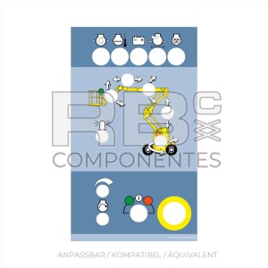 FUNKTIONSAUFKLEBER DIESELSCHEREN HA12 PX BLAU