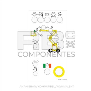 AUFKLEBER FUNKTION DIESELSCHEREN HA12 PX WEISS