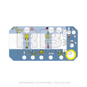 AUFKLEBER BEDIENPULT . HL-21TX, HL-23TPX Y HL-25TPX (TE.D)