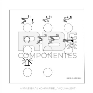 AUFKLEBER HL KOMPATIBEL MIT REF. ORIGINAL 3078138290