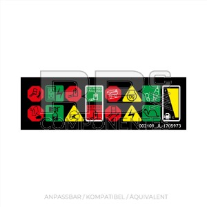 AUFKLEBER MIT SYMBOLANSICHT 1250 AJP