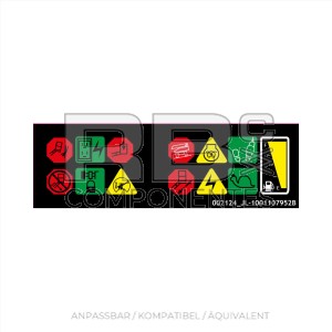 AUFKLEBER MIT SYMBOLANSICHT 800S - 860SJ