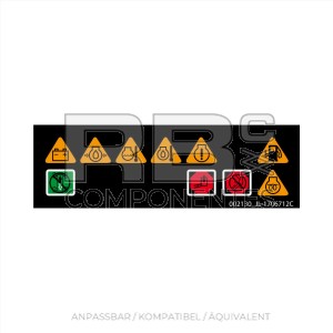 AUFKLEBER MIT UNTERER SYMBOLENANSICHT 400S -460SJ- 450AJ S