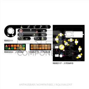 AUFKLEBER SET FÜR 450 AJ SERIE 1