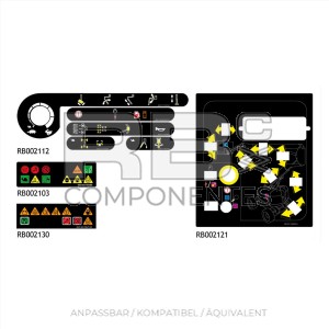 AUFKLEBER PACK KOMPLETT KOMPATIBEL JL 600A/AJ (ALT)