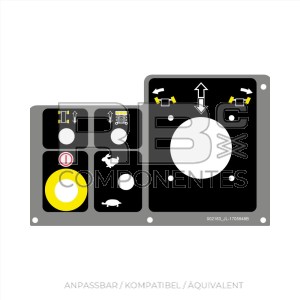 AUFKLEBERFUNKTION OBEREN BEDIENFELD UND MECHANISMUS JL 260MRT