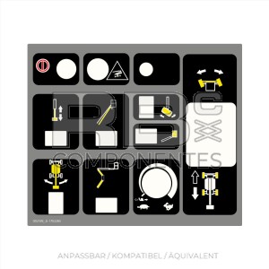 AUFKLEBER FUNKTION OBERHALB JL-35/35E/40/40E/45E (A.E.)