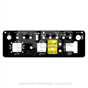 FUNKTIONSAUFKLEBER KOMPATIBEL  GE-52156 IN ENGLISCH