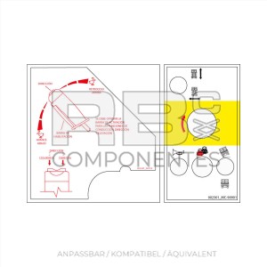 FUNKTIONSAUFKLEBER SET -CUS ( 90729ES Y 90901 )