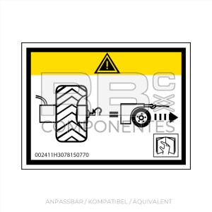 AUFKLEBER KOMPATIBEL MIT DER REF HL 3078150770
