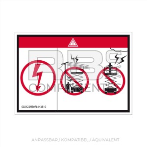 AUFKLEBER PELIGRO.ELECTROCUCIÓN HL-TIJERAS