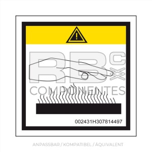 AUFKLEBER THERMAL VERBRENNUNGEN HL-COMP12DX