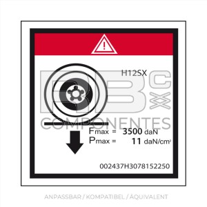 AUFKLEBER KOMPATIBEL MIT REF HL 3078152250