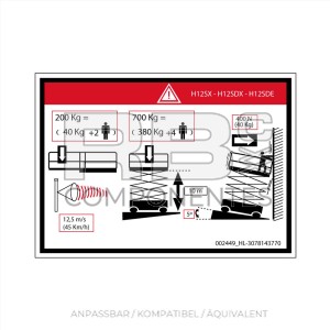 AUFKLEBER KOMPATIBEL MIT REF HL  307814770