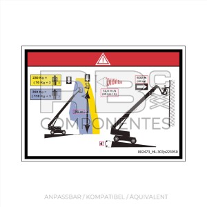AUFKLEBER KOMPATIBEL MIT REF HL 307P223950