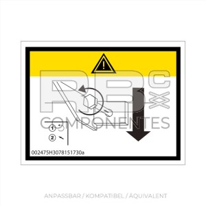AUFKLEBER KOMPATIBEL MIT REF HL  3078151730A