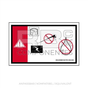 AUFKLEBER KOMPATIBEL MIT REF HL  3078149240