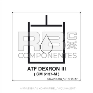 AUFKLEBER AN/KO/GL SJ 102961AC