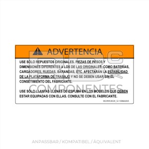 AUFKLEBER KOMPATIBEL REF.  SKYJ 108666AA