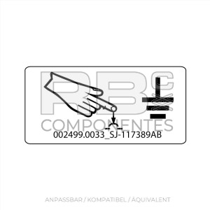 AUFKLEBER KOMPATIBEL REF.  SKYJ 117389AB