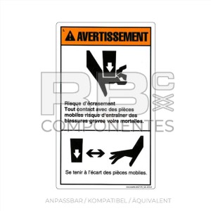 AUFKLEBER KOMPATBEL REF GE 28161 C FRANZÖSISCH