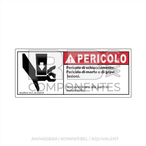 AUFKLEBER KOMPATIBEL REF GE-44255IT ITALIENISCH