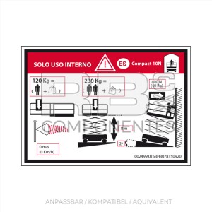 AUFKLEBER BODENHÖHE+ LAST HL-COMP10N