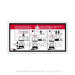 AUFKLEBER, BODENHÖHE UND LAST HL-COMP12