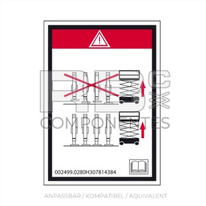 AUFKLEBER.VERWENDUNG VON STABILISATOREN HL-12-15-15 SD/SDX/SDE UND 18SDX