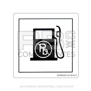 AUFKLEBER KOMPATIBEL REF GE- 28158 D