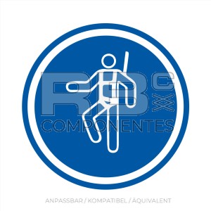 ADHOB02 NORM IN ISO 7010 AUFKLEBER HELM PFLICHT