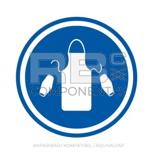 ADHOB26 NORM IN ISO 7010 AUFKLEBER SCHUTZKLEIDUNG PFLICHT