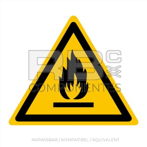 ADHAD01 NORM IN ISO 7010 AUFKLEBER WARNUNG