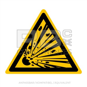ADHAD02 NORM IN ISO 7010 AUFKLEBER WARNUNG