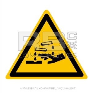 ADHAD04 NORM IN ISO 7010 AUFKLEBER WARNUNG